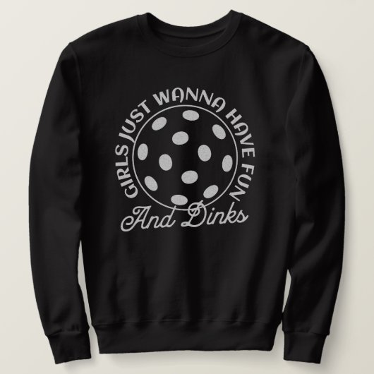 Pickleball Women Funny Zitat Sweatshirt (Design vorne)