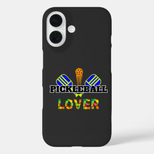 Pickleball Word Crosspaddles Ball Lover Design iPhone 16 Hülle