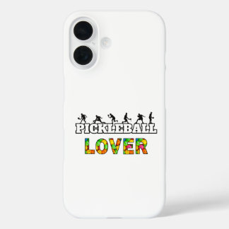 Pickleball Word Male Silhouetten Lover Ball iPhone 16 Hülle