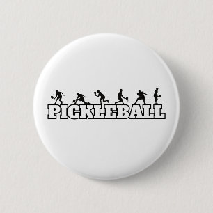 Pickleball Word Player Silhouetten Sport Action Button