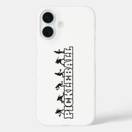 Pickleball Word Player Silhouetten Sport Action iPhone 16 Hülle