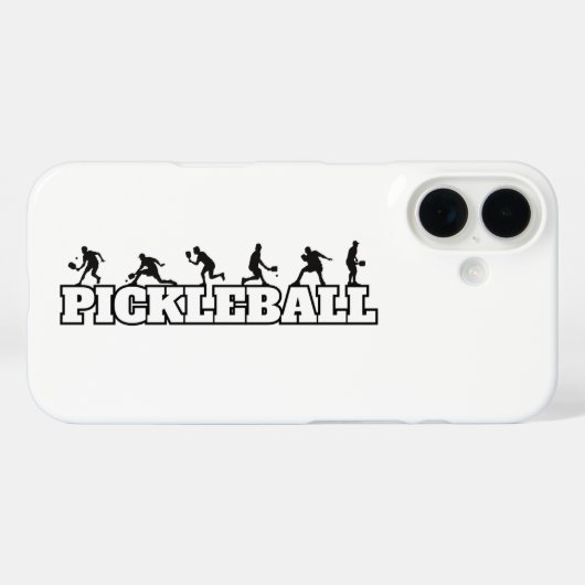 Pickleball Word Player Silhouetten Sport Action Case-Mate iPhone Hülle (Rückseite (Horizontal))