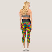 Pickleball Yoga Krieger Klettern Capri Leggings (Rückseite)