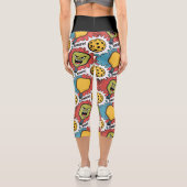 Pickleball Yoga Krieger Klettern Capri Leggings (Rückseite)