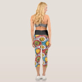 Pickleball Yoga Krieger Klettern Capri Leggings (Rückseite)