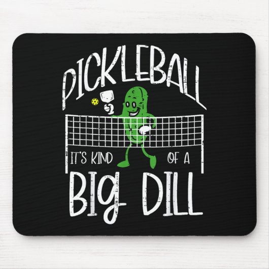 Pickleball ziemlich große Sache lustiger Pickle Ba Mousepad (Vorne)