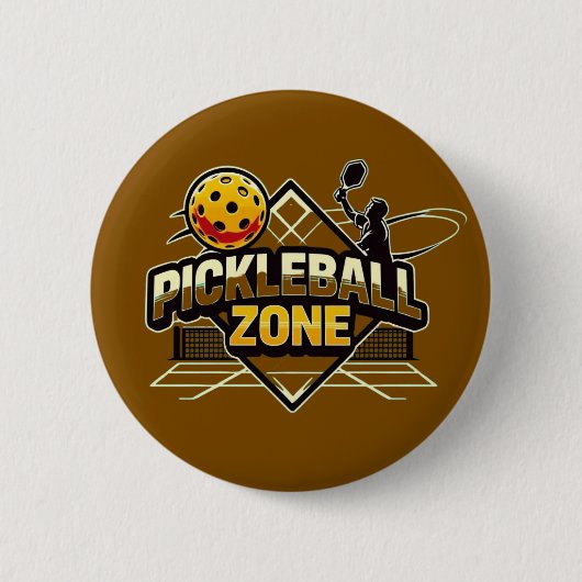 Pickleball Zone - Perfekt für leidenschaftliche Sp Button (Vorderseite)