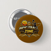Pickleball Zone - Perfekt für leidenschaftliche Sp Button (Vorne & Hinten)
