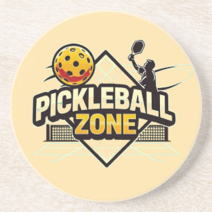 Pickleball Zone - Perfekt für leidenschaftliche Sp Getränkeuntersetzer