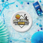 Pickleball Zone - Perfekt für leidenschaftliche Sp Pappteller (Party)