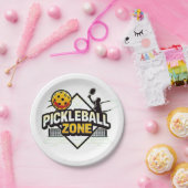 Pickleball Zone - Perfekt für leidenschaftliche Sp Pappteller (Party)