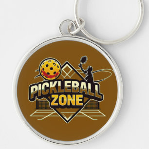 Pickleball Zone - Perfekt für leidenschaftliche Sp Schlüsselanhänger