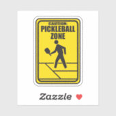 Pickleball Zone Pickleball-Aufkleber Aufkleber (Blatt)