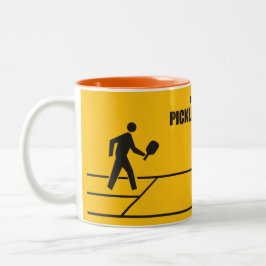 Pickleball Zone Zweifarbige Tasse