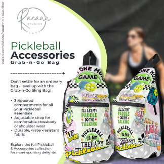Pickleball Zubehör Grab-n-Go-Schultertasche Crossbody Bag