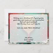 Pickleball🎅Dinkmas Hingabe Feiertagskarte (Rückseite)
