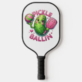 Pickleballen Mit Haltung Pickleball Schläger (Vorderseite)