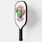 Pickleballen Mit Haltung Pickleball Schläger (Links)