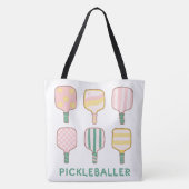 Pickleballer Accessories Tote Bag Tasche (Rückseite)