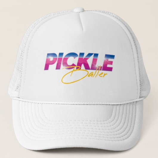Pickleballer Trucker Hat Truckerkappe (Vorderseite)