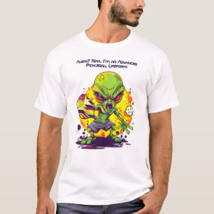 👽 Pickleballer vom Platz aus T-Shirt