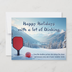 Pickleball🎅Kreativer Chaos & Feiertags-Comebacks Feiertagskarte