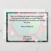 Pickleball🎅Merry Match Point! Feiertagskarte (Rückseite)