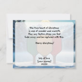 Pickleball🎅Moonlight Dinkmas Feiertagskarte (Rückseite)