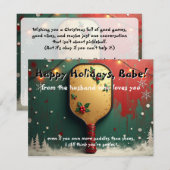 Pickleball🎅Paddles Vor Geschenken Feiertagskarte (Vorne/Hinten)