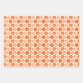 Pickleballs - grün, orange und blau auf weiß geschenkpapier set (Vorderseite 2)