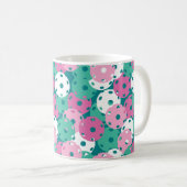 Pickleballs mischen sich grün kaffeetasse (VorderseiteRechts)