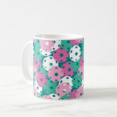 Pickleballs mischen sich grün kaffeetasse (Vorderseite Links)