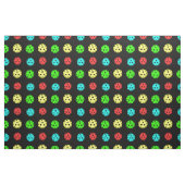 Pickleballs Pattern Schwarzer Hintergrund Stoff (Fat Quarter (45,7 x 55,9 cm))