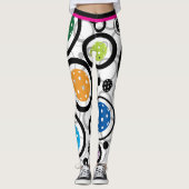 Pickleballs (XXL Kachelgröße)  Leggings (Vorderseite)