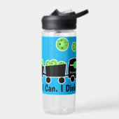 Pickleblebal-Training, bei dem ich grün leuchten k Trinkflasche (Links)