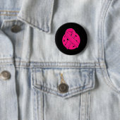 Picklebyll Awareness Pink Ribbon Picklebyll Brust Button (Beispiel)