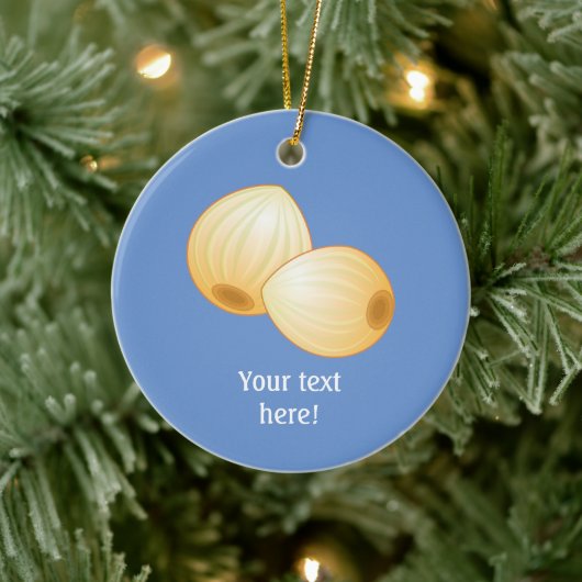 Pickled Onions - die festliche Beilage - Text hinz Keramik Ornament (Baum)