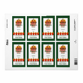 Pickled Orange Bell Peppers Cook's Canning Label (Vorne)