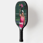 Pickled Pink Monogram Full Foto Pickleball Paddel Pickleball Schläger (Links)