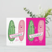 Pickled Rosa Klassenzimmer Valentinstag Card Dankeskarte (Stehend Vorderseite)