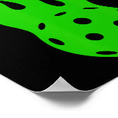 Picklell Flame - Paddlell Tennis Pickleller Pickle Poster (Ecke)