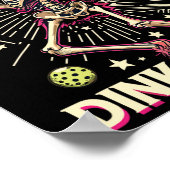 Picklell Halloween Skeleton Funny Picklell Paddles Poster (Ecke)