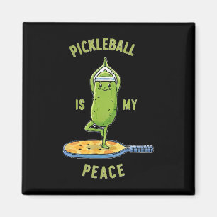 Picklell ist mein Friedens-Tee Lustige Pickle-Yoga Magnet