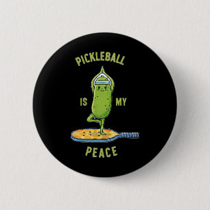 Picklell ist mein Friedens-Tee Lustiges Pickle Yog Button