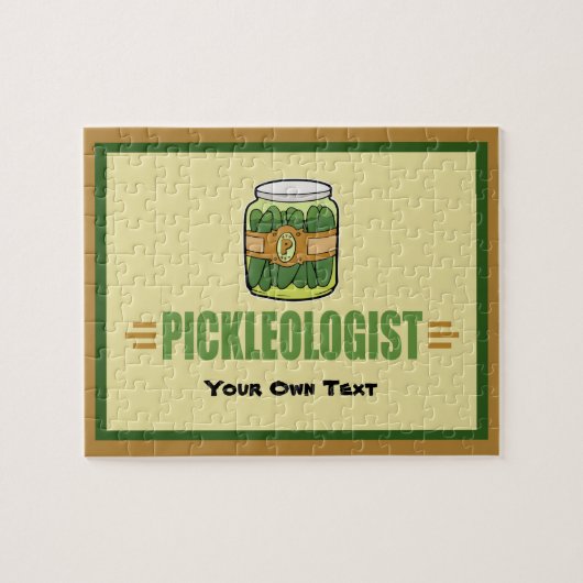 PICKLEOLOGIST Funny Pickle Liebhaber Puzzle (Horizontal)