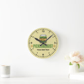 PICKLEOLOGIST Funny Pickle Liebhaber Runde Wanduhr (Zuhause)