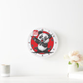 PicklePanda Smash Time Pickleball  Runde Wanduhr (Zuhause)