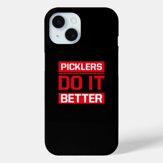 Picklers macht es besser - Pickleball Case-Mate iPhone Hülle (Rückseite)