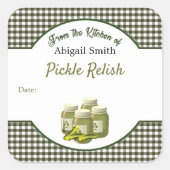 Pickles abkühlen und Aufkleber auf dem Platz entsp (Vorderseite)