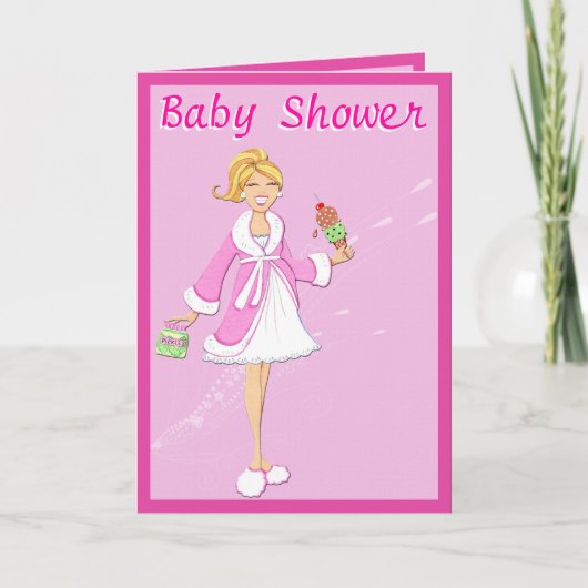 Pickles and Ice Cream Baby Shower Einladung (Vorderseite)